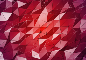 Abstract polygonal pattern luxury dark background . 3D Rendering.