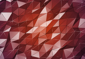 Abstract polygonal pattern luxury dark background . 3D Rendering.