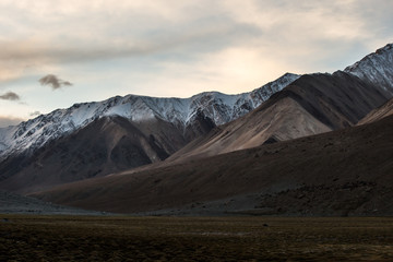 Landscape mountain and sky at Ladakh india
