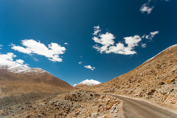 Landscape mountain and sky at Ladakh india