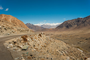 Landscape mountain and sky at Ladakh india