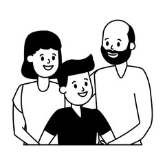 Obraz premium grandparents and grandson
