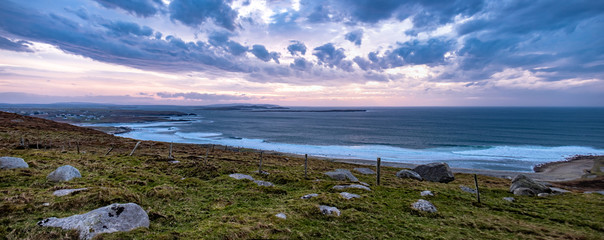 Bloody Foreland coastline in the Gaeltacht area of Donegal. Wild Atlantic Way - Ireland