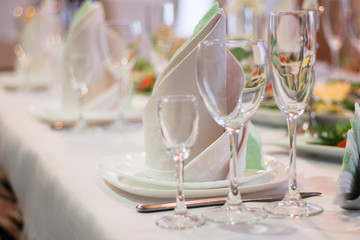 table setting for a holiday