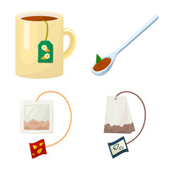 Vector design of food and natural  sign. Collection of food and black  stock vector illustration.