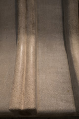 A gloss of the concrete slider which polished by children