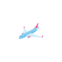 Airbus isometric 3d icon. Creative illustration idea.