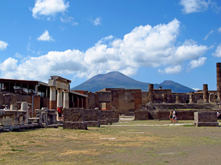 Fototapeta na wymiar Pompeii, ancient Roman city, Italy