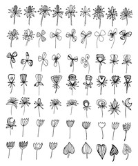 Decorative Elements for decor set vector illustration