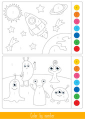 Fototapeta premium Educational children game. Toddlers activity.