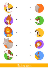 Educational children game. Matching game for kids. Logic activity