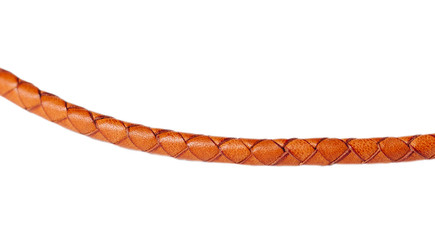 Leather accessories on a white background, wallets, coin boxes and straps, isolated