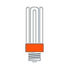 Energy Saving Light Bulb Icon