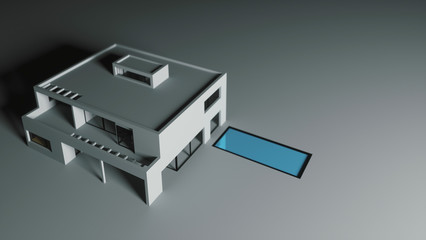 Modern illustration of the privat house