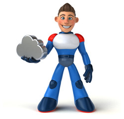 Super modern superhero - 3D Illustration