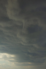 tornado in the clouds