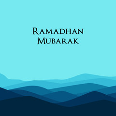 Ramadan mubarak beautiful greeting card, template for menu, invitation, poster, banner, card for the celebration of Muslim community festival - Vector 
