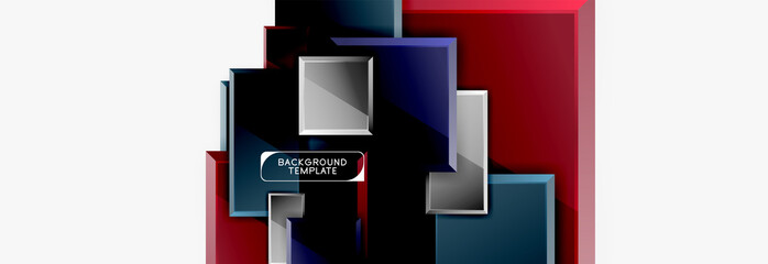 Abstract square composition for background, banner or logo