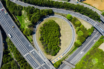 高速道路　空撮