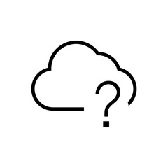 Cloud with question mark