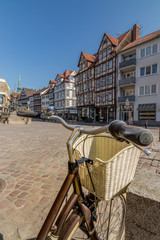 Mit dem Fahrrad in die Stadt
