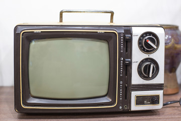 Vintage classic retro style old television