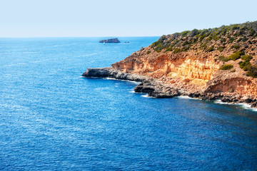 Fototapeta na wymiar Küstenlinie von der Cala Figuera bis zur Illa del Torro auf Mallorca