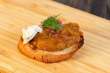 ham and vegetables sandwich