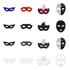 Isolated object of luxury and celebration icon. Set of luxury and hide  stock vector illustration.