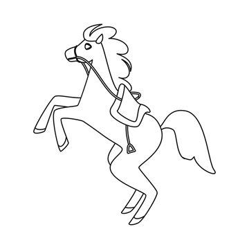 Isolated object of horse and animal logo. Collection of horse and running stock symbol for web.