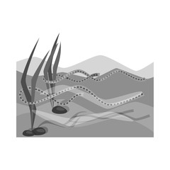 Vector illustration of wetland and grass symbol. Set of wetland and ecology stock vector illustration.