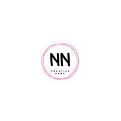 N NN Initial logo template vector