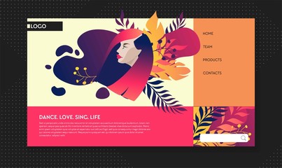 web page design templates for beauty, spa, wellness