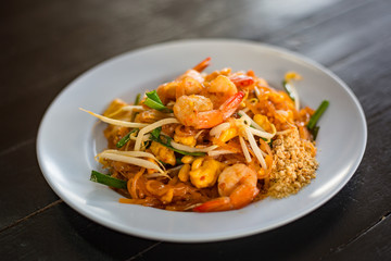 Fried Rice Sticks with Shrimp