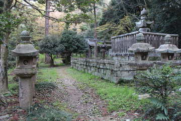Shinto temple (Gesshô-ji) in Matsue (Japan)