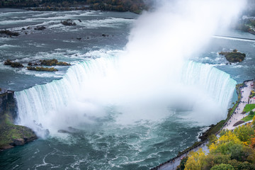 Niagara falls aerial view