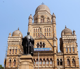 Tourism Architectural Landscape of Mumbai Municipal Building, India