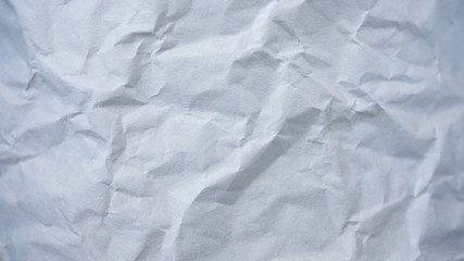 Crumpled white paper background
