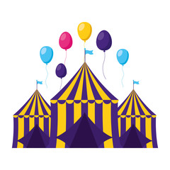 carnival tent balloons