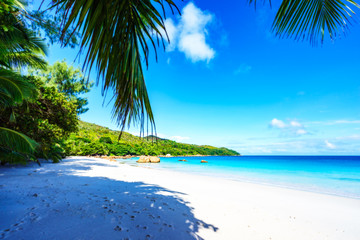 Fototapeta na wymiar stunning paradise beach at anse lazio, praslin, seychelles 30