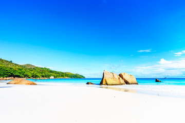 Fototapeta na wymiar stunning paradise beach at anse lazio, praslin, seychelles 48