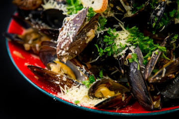 seafood on plate