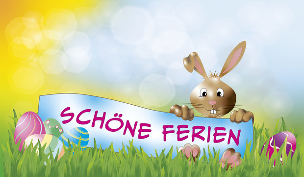 Der Osterhase w&uuml;nscht sch&ouml;ne Ferien