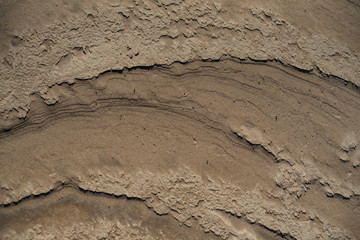 Sand. Dunes. Desert landscape. view of the desert from above