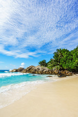 Beautiful wild lonely beach, police bay, seychelles 13