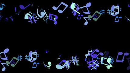 キラキラパーティクルエフェクト　音符