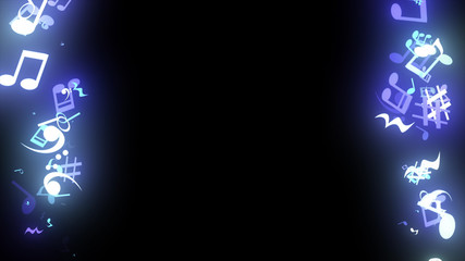 キラキラパーティクルエフェクト　音符