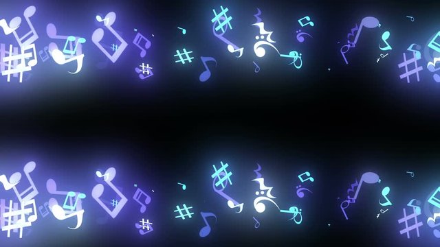 キラキラパーティクルエフェクト　音符