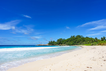Beautiful wild lonely beach, police bay, seychelles 32
