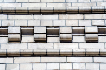 fragments of the facade of the Orthodox Church named After the icon of our lady of Kazan. Saint-Petersburg